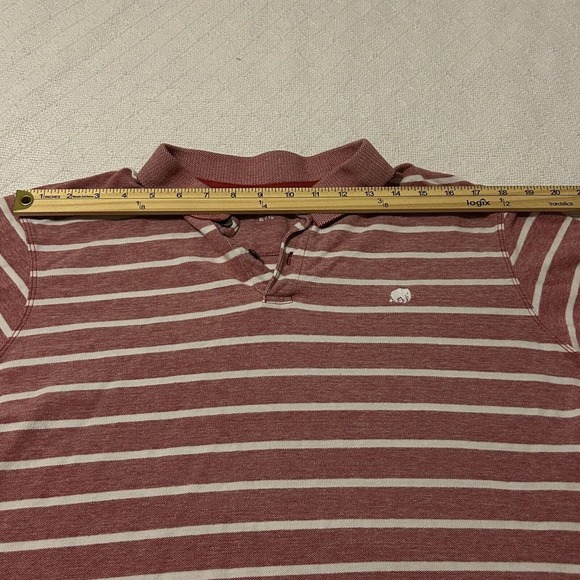 Banana Republic Shirt Mens XL Red Striped Polo Golf Outdoors Casual Classiccore - Picture 4 of 15